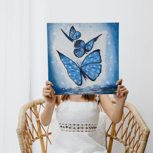 Serene Butterfly in Blue